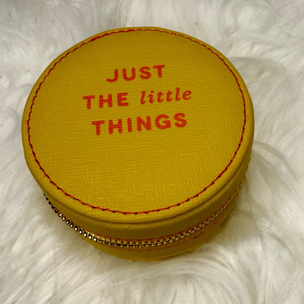 Anthropologie Ondine Catchall Pouch - Mustard Yellow